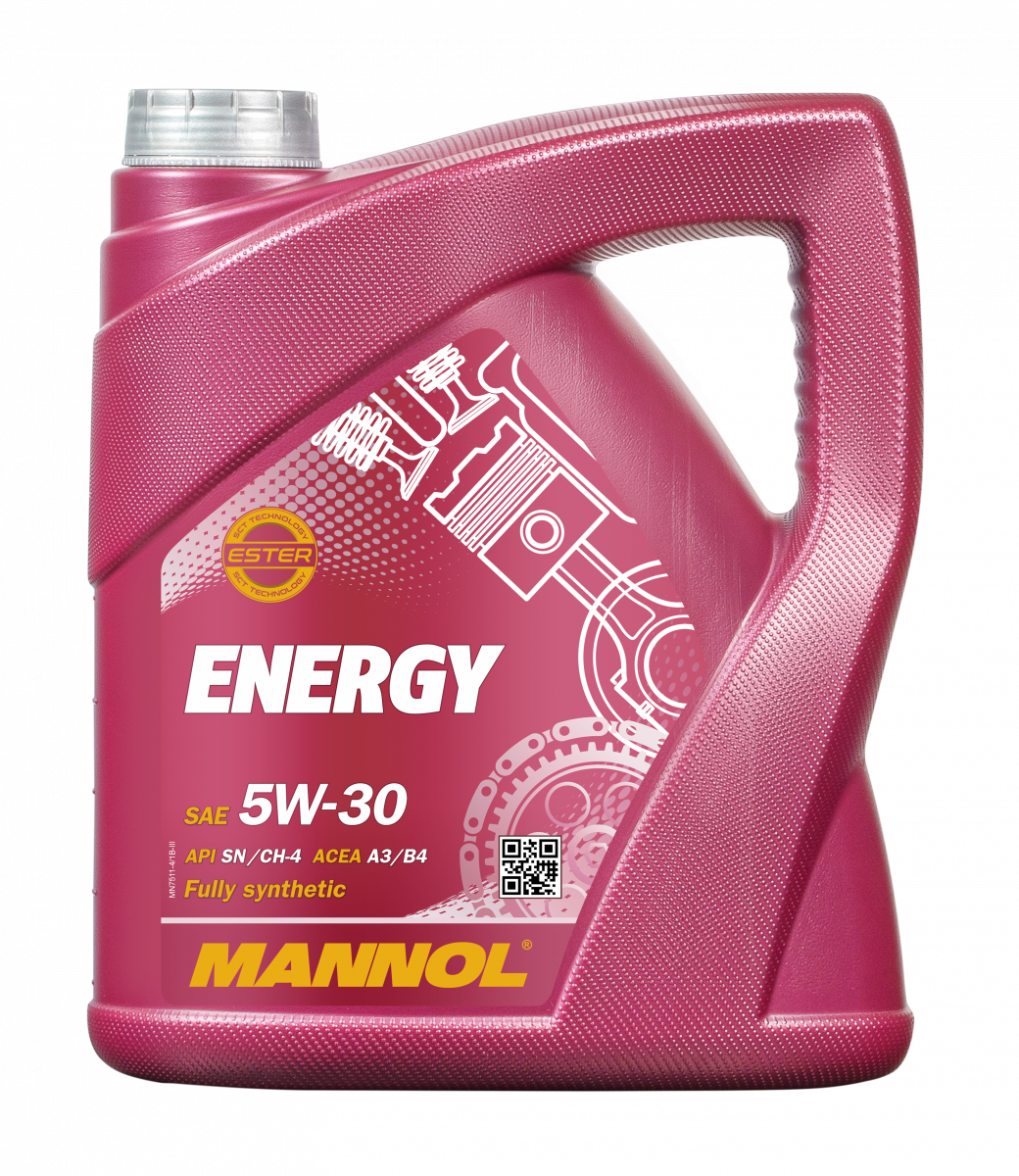 Масло моторное MANNOL Energy 5w30 SN/CH-4 7511 4л синтетическое